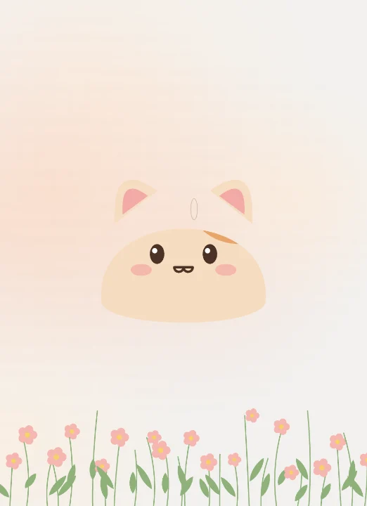 So Very Cute card: a round ginger-and-cream kitten above a meadow of little flowers, with gold foil lettering and whiskers